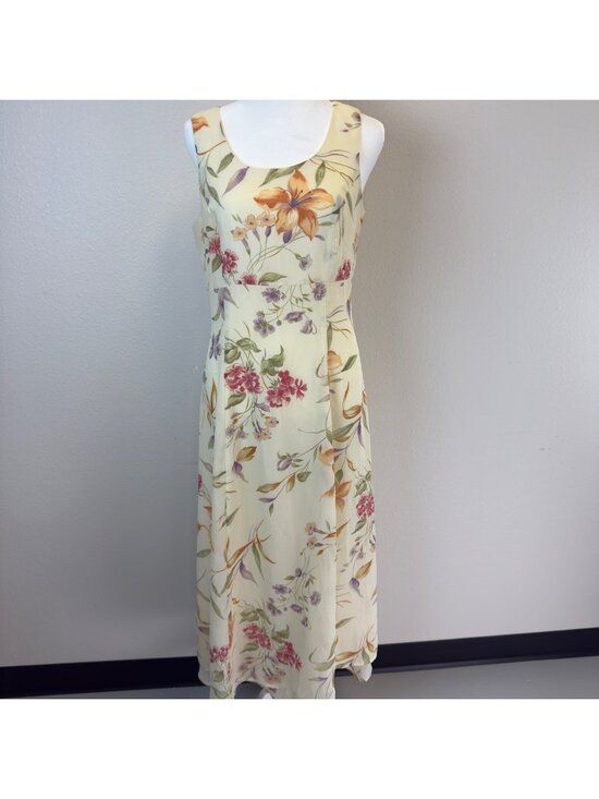 T & R Bentley Dresses & Skirts - Vtg T R Bentley Floral Maxi Sundress Size 6 Sleeveless Cottage Core Fairycore